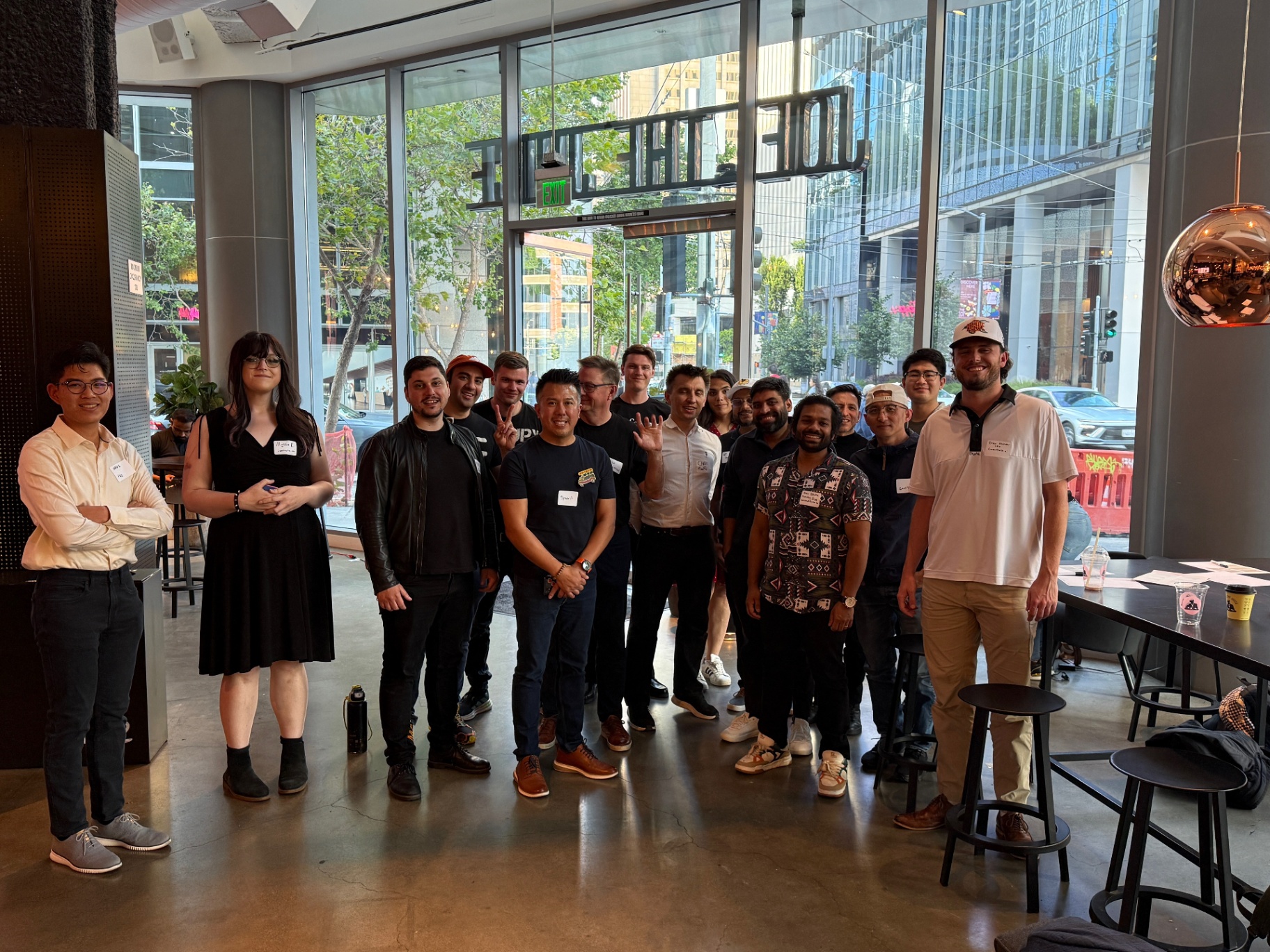Big group of founders in the SF venue