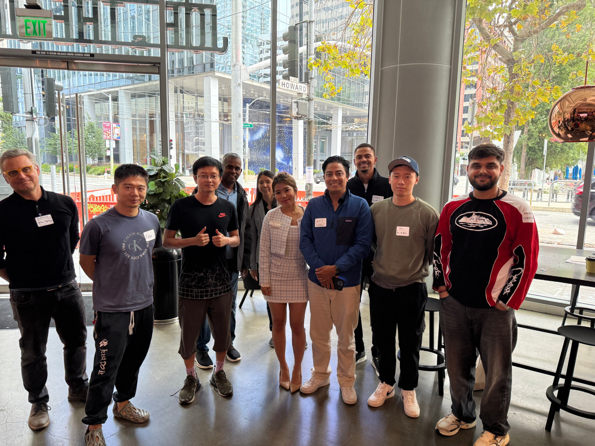 Founders lined up at Joe & The Juice San Francisco on August 14th