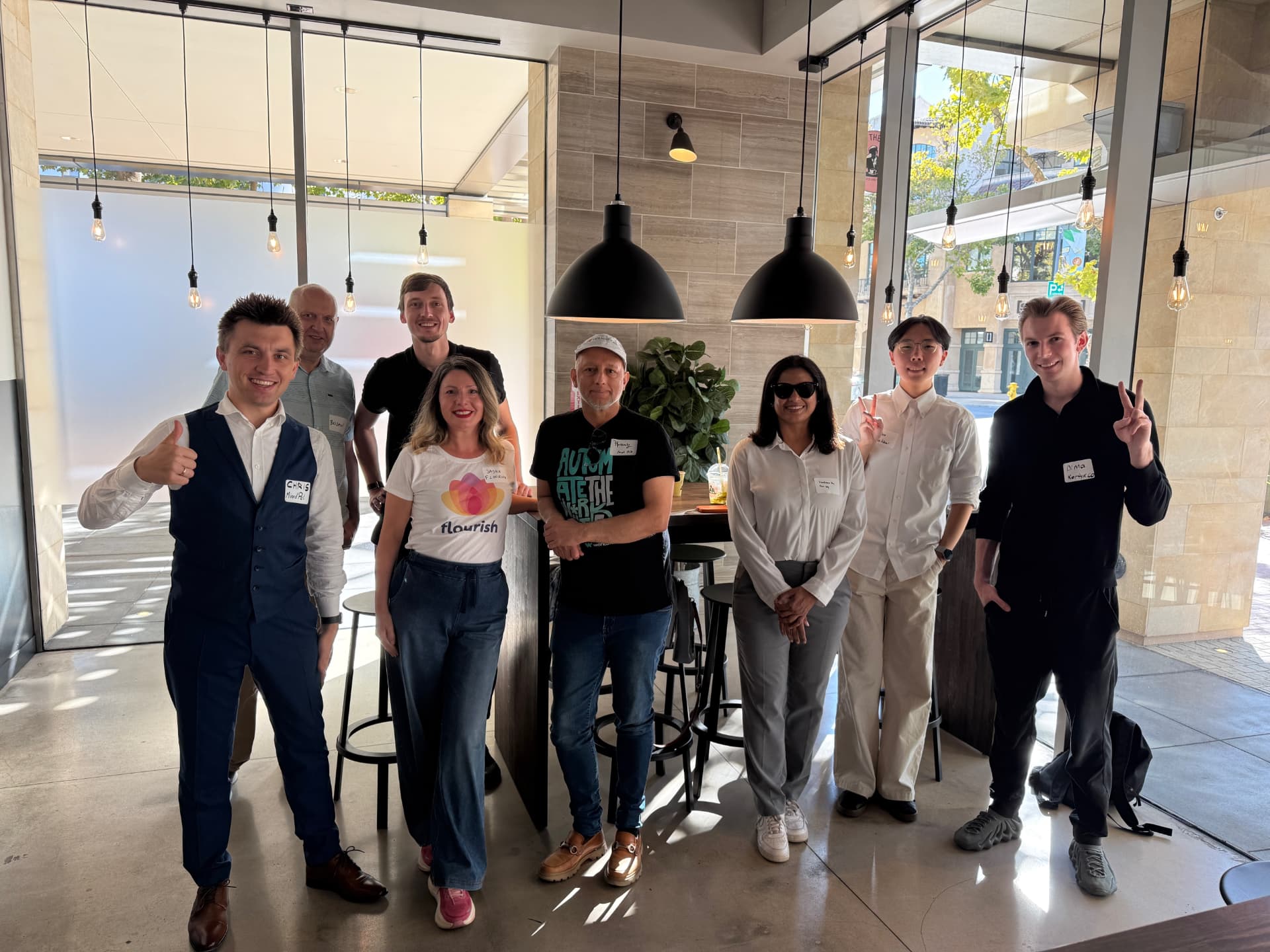 Founders gathered at Joe & The Juice Palo Alto on August 21st